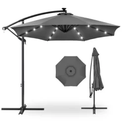 Best Choice Products 10ft Solar LED Offset Hanging Outdoor Market Patio Umbrella W/ Easy Tilt Adjustment -Outdoor Decoration Store GUEST 29d9af4a 7032 476c b6c7 8a31244954cc