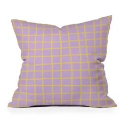 Maria Creative Windowpane Outdoor Throw Pillow Lavender/Lemon - Deny Designs -Outdoor Decoration Store GUEST 2b0761ac f109 45ae a6f2 846bff37ba61