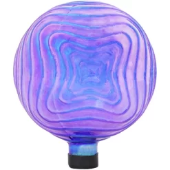 Sunnydaze Decor Sunnydaze Rippled Texture Indoor/Outdoor Gazing Globe Glass Garden Ball - 10" Diameter -Outdoor Decoration Store GUEST 2b749b04 8667 40ea 8d28 e31e7b74e4dc