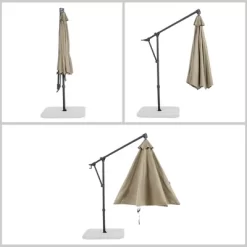 Aoodor 9.64FT Offset Hanging Umbrella Aluminum Cantilever Umbrella -Outdoor Decoration Store GUEST 2ba2201a 425c 47b2 bb73 b7f886ad72e6