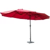 Tangkula 15'Patio Umbrella Double-Sided Outdoor Shade Offset Wine Red -Outdoor Decoration Store GUEST 2c5fb320 7ac6 4d42 a4e3 1c1c3e24570e