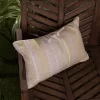 Yellow & Gray 14X22 Hand Woven Filled Outdoor Pillow - Foreside Home & Garden -Outdoor Decoration Store GUEST 2e957ebf ffc5 451b b1de a93b97a6637a