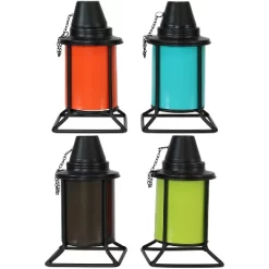 Sunnydaze Decor Sunnydaze Outdoor Metal Patio Deck Poolside Lawn Tabletop Torch Set - Green, Blue, Orange, And Brown -Outdoor Decoration Store GUEST 2ea29540 2f7b 4bcd 8d38 ccecf4cd3a2e