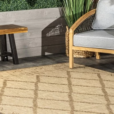 NuLOOM Candice Moroccan Geometric Trellis Indoor And Outdoor Patio Area Rug 10 NuLOOM Candice Moroccan Geometric Trellis Indoor And Outdoor Patio Area Rug - Image 8