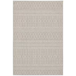 Paloma Primitive Geometric Patio Rug Gray/Ivory - Captiv8e Designs -Outdoor Decoration Store GUEST 2f2963d0 6254 40a7 a81a 0db538df970a