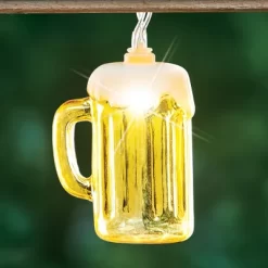 Collections Etc Battery-Operated Foam-Topped Beer Mug String Lights - 10 Ft -Outdoor Decoration Store GUEST 2f563f32 2a6b 4c16 a1cb 16139635ac5d