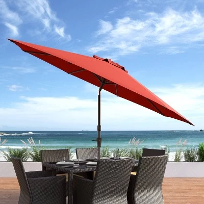 10' Tilting Market Patio Umbrella - CorLiving 3 10' Tilting Market Patio Umbrella - CorLiving