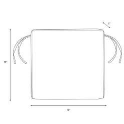 18" X 18" Outdoor Seat Cushion Bianca Floral - Skyline Furniture -Outdoor Decoration Store GUEST 30213c28 9bd5 498f 962e a9c29d4528ff 3