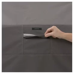 Ravenna Offset Patio Umbrella And Frame Cover - Dark Taupe - Classic Accessories