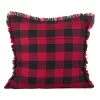 20" Fringed Buffalo Plaid Pillow Down Filled Red - SARO Lifestyle 1 20" Fringed Buffalo Plaid Pillow Down Filled Red - SARO Lifestyle -Outdoor Decoration Store GUEST 30ed413c e8c8 4400 b44e 9f77bf1e29e3