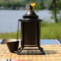 Sunnydaze Decor Sunnydaze Outdoor Metal Patio Deck Poolside Lawn Tabletop Torch Set - Green, Blue, Orange, And Brown -Outdoor Decoration Store GUEST 30fe5846 d9a2 4e69 b29b 341a59250500