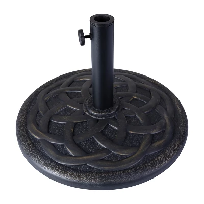 Emma And Oliver Universal Cement Patio Umbrella Base - Weatherproof - 19.25" Diameter 9 Emma And Oliver Universal Cement Patio Umbrella Base - Weatherproof - 19.25" Diameter - Image 7