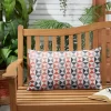 Sunbrella Outdoor Throw Pillow Indigo Blue/Coral -Outdoor Decoration Store GUEST 31703634 1945 4683 80c2 f7df152375b6