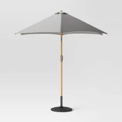 9'x9' Market Patio Umbrella - Light Wood Pole - Threshold™ -Outdoor Decoration Store GUEST 32f5cb95 d51b 4c1f 9ef5 3c229603e181