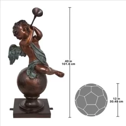 Design Toscano Baby Gabriel Sounding Heaven's Trumpet Cast Bronze Garden Angel Statue -Outdoor Decoration Store GUEST 33a88847 a9b9 45f6 8cb7 7fbf7f60e6b8