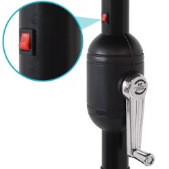 Sunnydaze Decor Sunnydaze Outdoor Aluminum Pool Patio Umbrella With Solar LED Lights, Tilt, And Crank - 9' -Outdoor Decoration Store GUEST 348b7da4 b23f 4dfa 82f8 a14697e05722