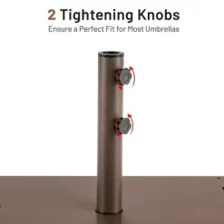 Costway 10ft Solar Lights Patio Umbrella Outdoor W/ 50 LBS Movable Umbrella Stand Red -Outdoor Decoration Store GUEST 3538c3c7 c39c 4076 b82a 5c0d18a45662