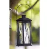 Melrose 14.5" Black Cottage Style Glass Lantern With LED Flameless Pillar Candle 1 Melrose 14.5" Black Cottage Style Glass Lantern With LED Flameless Pillar Candle -Outdoor Decoration Store GUEST 36e2c056 82bb 4022 83f2 33682ee31c46