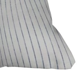 Holli Zollinger Aegean Wide Stripe Outdoor Throw Pillow Black - Deny Designs