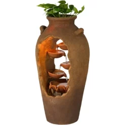 John Timberland Cascade Rustic Asian Planter Urn Outdoor Floor Water Fountain With LED Light 33" For Yard Garden Patio Home Deck Porch Exterior House 10 John Timberland Cascade Rustic Asian Planter Urn Outdoor Floor Water Fountain With LED Light 33" For Yard Garden Patio Home Deck Porch Exterior House -Outdoor Decoration Store GUEST 3755f8fd f6eb 43b0 82d5 2b763c08ced1