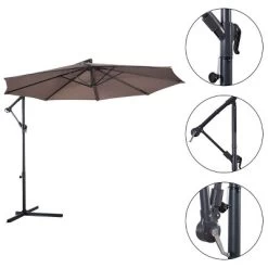 Costway 10' Hanging Umbrella Patio Sun Shade Offset Outdoor Market W/t Cross Base Tan 13 Costway 10' Hanging Umbrella Patio Sun Shade Offset Outdoor Market W/t Cross Base Tan -Outdoor Decoration Store GUEST 387cf711 d92e 4991 81e9 c7dc238c9404