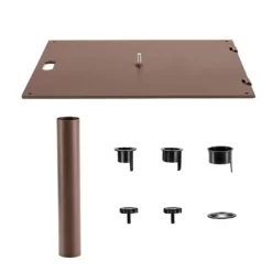 Costway 10ft Solar Lights Patio Umbrella Outdoor W/ 50 LBS Movable Umbrella Stand Red -Outdoor Decoration Store GUEST 39ac91e6 92dd 4b71 b96e 178ee9e06694