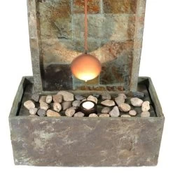 Sunnydaze Decor Sunnydaze 49"H Electric Natural Slate Indoor/Outdoor Water Fountain With Clock And LED Light 11 Sunnydaze Decor Sunnydaze 49"H Electric Natural Slate Indoor/Outdoor Water Fountain With Clock And LED Light -Outdoor Decoration Store GUEST 3a41f830 6cdf 4d2b bd5b 4009ae83d85e