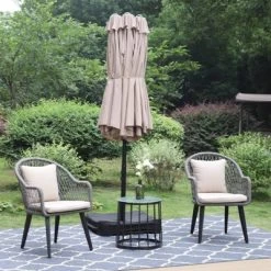 Rectangular Outdoor Patio Market Umbrella With Extra Large Base And Sand Bags - Captiva Designs -Outdoor Decoration Store GUEST 3a5ea962 3308 4ae8 b818 13ccdcc7ea52