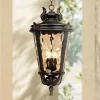 John Timberland Casa Marseille Vintage Rustic Outdoor Hanging Light Veranda Bronze 30" Champagne Hammered Glass Damp Rated For Post Exterior Barn -Outdoor Decoration Store GUEST 3bc13fc0 f354 4969 a2d8 07a4b1e08d57