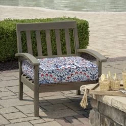 24" X 24" ProFoam Outdoor Deep Seat Bottom Cushion - Clark Blue - Arden Selections