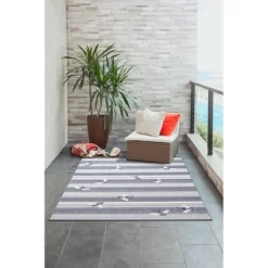 Liora Manne Malibu Indoor/Outdoor Rug Navy -Outdoor Decoration Store GUEST 3c94a550 7fbe 447a 9630 a80548caebd9