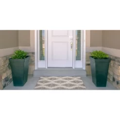 Warson Washable Outdoor Rug Ivory/Brown - Linon