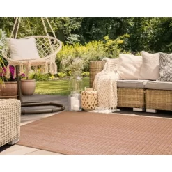 Liora Manne Malibu Indoor/Outdoor Rug Clay 4'10" X 7'6" Rust -Outdoor Decoration Store GUEST 3e794609 1e4c 4085 843e d593fcdaffbe