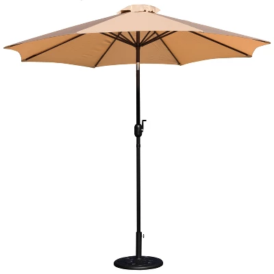 Emma And Oliver Bundled Set - 9 FT Round Umbrella & Universal Cement Waterproof Base 11 Emma And Oliver Bundled Set - 9 FT Round Umbrella & Universal Cement Waterproof Base - Image 9