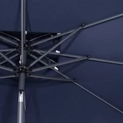 Crestlive Products 6.5'x10' Rectangular Double Top Aluminum Pole Market Umbrella With Crank System & Push Button Tilt -Outdoor Decoration Store GUEST 3ec3e3a5 939c 4db8 bcdd 140be51ce707