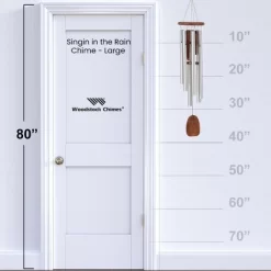Woodstock Wind Chimes For Outside, Outdoor Decor, Garden And Patio Decor Singing In The Rain Chime, Large (37'') Wind Chime (RAINL) -Outdoor Decoration Store GUEST 3ee96423 e514 4525 80d5 203de95aab53