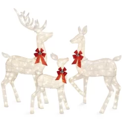 Best Choice Products 3-Piece Lighted Christmas Deer Set Outdoor Yard Decoration With 360 LED Lights, Stakes -Outdoor Decoration Store GUEST 4079474a 604a 4a3c 8cb6 7439b7db1a2d