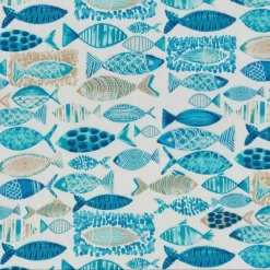 19"x19" Hooked Nautical 2pc Outdoor Seat Cushion Set - Pillow Perfect -Outdoor Decoration Store GUEST 42c06728 3981 40e6 8aeb 94e67fece31f