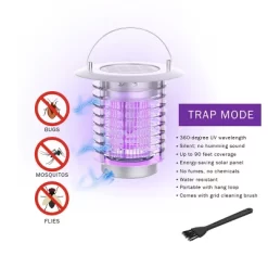 Nature Spring 2-in-1 Portable LED Lantern & Bug Zapper UV Lamp – Silver -Outdoor Decoration Store GUEST 43b267f5 22a3 4320 ae23 12dd217fe0b4