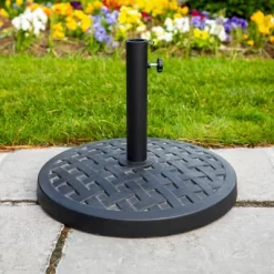 Rashida Round Lattice Weave Umbrella Stand - Saracina Home 9 Rashida Round Lattice Weave Umbrella Stand - Saracina Home -Outdoor Decoration Store GUEST 441a417b d165 4a85 8050 b85d52c0231e