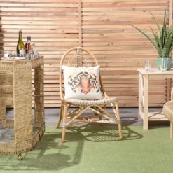 18"x18" Reversible Indoor/Outdoor Tiger And Chevron Print Square Throw Pillow - Mina Victory 11 18"x18" Reversible Indoor/Outdoor Tiger And Chevron Print Square Throw Pillow - Mina Victory -Outdoor Decoration Store GUEST 44305054 c0b6 411f b6ca 05a45c29ab78