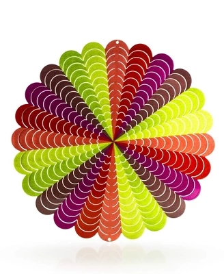 Dawhud Direct 12" H Rainbow Kinetic Wind Spinners - Yard Decoration 4 Dawhud Direct 12" H Rainbow Kinetic Wind Spinners - Yard Decoration - Image 2