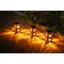 Techko Maid LED Solar 10.8" Portable Squirrel Cut Out Decorative Outdoor Lantern Clear -Outdoor Decoration Store GUEST 45cf6fa9 296e 4b11 b757 46fe107dd73b