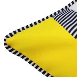 18" X 18" Striped Floral Roses Decorative Patio Throw Pillow - Edie@Home -Outdoor Decoration Store GUEST 469f70dd 8273 4cc6 a805 86de6e2cd661