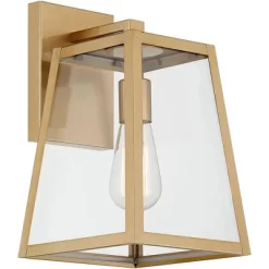 John Timberland Arrington Modern Outdoor Wall Light Fixture Soft Gold Metal 13" Clear Glass For Post Exterior Barn Deck House Porch Yard Posts Patio -Outdoor Decoration Store GUEST 47774164 b41d 4d7e b34b 79063044490d