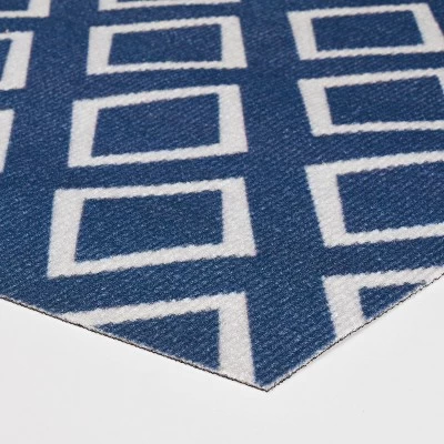 3pk Gemstone Indoor/Outdoor Rug Runner Mat Blue/White - Foss Floors 11 3pk Gemstone Indoor/Outdoor Rug Runner Mat Blue/White - Foss Floors - Image 9