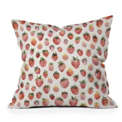 Ninola Design Strawberries Countryside Summer Outdoor Throw Pillow Red - Deny Designs -Outdoor Decoration Store GUEST 4835e4b6 ee25 4840 876b 40708d80dd71