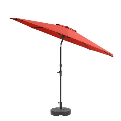 10' UV And Wind Resistant Tilting Market Patio Umbrella With Base - CorLiving 8 10' UV And Wind Resistant Tilting Market Patio Umbrella With Base - CorLiving - Image 6
