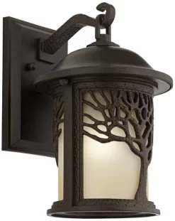John Timberland Mission Outdoor Wall Light Fixture Bronze Tree Motif 12 1/4" Amber Glass Lantern For Exterior House Porch Patio 15 John Timberland Mission Outdoor Wall Light Fixture Bronze Tree Motif 12 1/4" Amber Glass Lantern For Exterior House Porch Patio -Outdoor Decoration Store GUEST 49830ec2 694a 45c0 a83e 8ff009e662fa