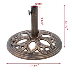 Tangkula 18"Round Umbrella Base Stand Cast Iron Heavy Duty 23lbs 11 Tangkula 18"Round Umbrella Base Stand Cast Iron Heavy Duty 23lbs -Outdoor Decoration Store GUEST 4a24b0ad ec60 4251 afd6 f5efda40b408